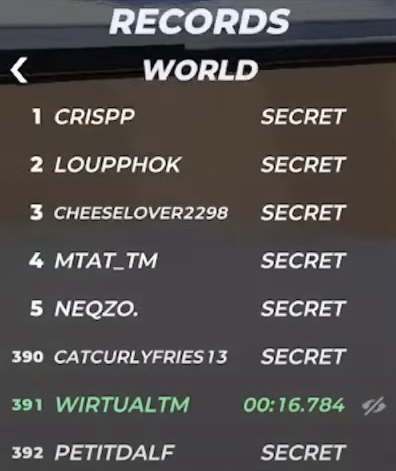 Trackmania "Shorts" Secret Leaderboards